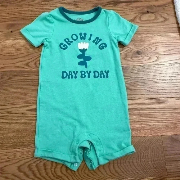 Cat & Jack Growing Day by Day baby boy romper 12 months - Picture 2 of 5